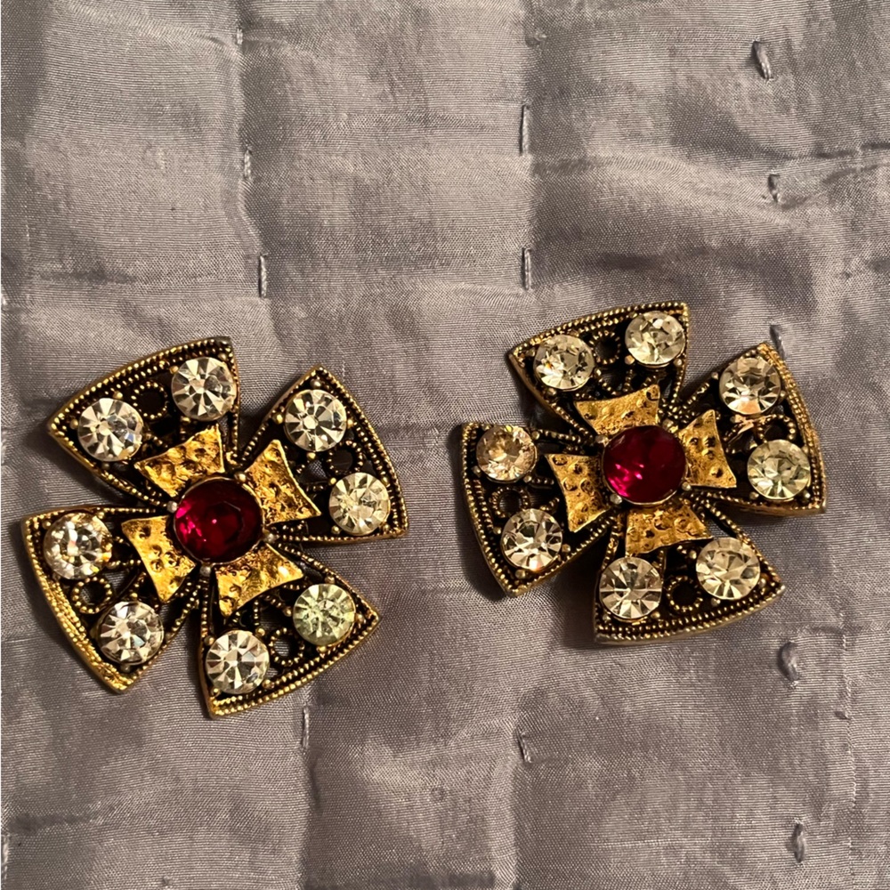 Vintage YSL clip earrings